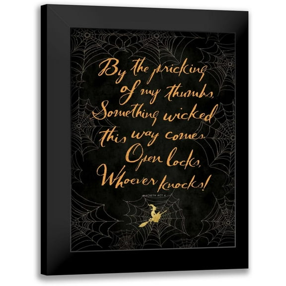 Marrott, Stephanie 12x14 Black Modern Framed Museum Art Print Titled - Something Wicked