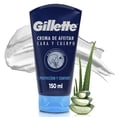 thumbnail image 1 of Crema para Afeitar Gillette Cara y Cuerpo para Rasurar con Rastrillo Hombre 150 ml, 1 of 5