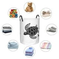 thumbnail image 4 of Sikiie Family Of Sea Turtles Print Round Dirty Clothes Basket, Waterproof Standing Foldable Storage Basket, for Laundry Room, Bedroom, Bathroom Storage-Small, 4 of 6