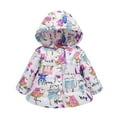 thumbnail image 4 of Baby Toddler Girls Winter Jackets Kids Coats Autumn Winter Outerwear Baby Girl Warm Down Butterfly Print Coats Newborn Clothes, 4 of 5
