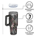 thumbnail image 4 of OBREWU Pioneer Flower Tumbler with Handle and Lid,Pioneer Flower 40oz Double Wall Vacuum Insulated Tumbler,Cups Gift for Women and Men, 4 of 7