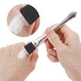 thumbnail image 3 of Unique Bargains 1 Pc Lightweight Flat Head Facial Mask Brush Black, Silver Tone, 3 of 5