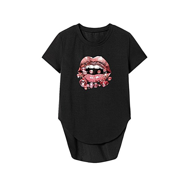 Camiseta de mujer de verano suave y simple con cuello redondo para mochilero, caminar en la playa S