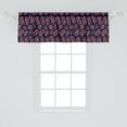 thumbnail image 2 of Ambesonne Coral and Navy Window Valance, Leafy Branch Pattern, 54" X 18", Purple Coral, 2 of 3