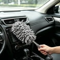 thumbnail image 5 of Microfiber Extendable Hand Duster - Washable Telescopic Pole Car Cleaning Brush, Retractable for High Shelves, Ceiling (Grey, 1 Pack), 5 of 5