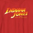 thumbnail image 2 of Boy's Indiana Jones and the Dial of Destiny Official Movie Logo  Graphic Tee Red Small, 2 of 4