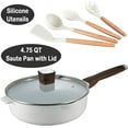 thumbnail image 3 of Garlie 10 Piece Nonstick Granite Cookware Set, Silicone, 3 of 9