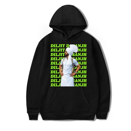 Diljit Dosanjh Logo Hoodie 2024 Dil-Luminati Tour Unisex Vintage Casual Long Sleeve Sweatshirt