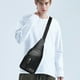 thumbnail image 4 of Bolso Sling Impermeable Crossbody Tote | Mochila unisex de cuero sintético | Riñonerera ligera antirrobo | Negro, Caqui, Marrón | Bolso de hombro de viaje de 11,8"x6,6"x1,9" | Organizador, 4 of 6