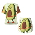 thumbnail image 6 of Wukai Avocado1 Women's Pajama Set,Short-Sleeve Top and Shorts with Elastic Waistband and Pockets for Loungewear, Yoga, and Casual Wear-XX-Large, 6 of 8