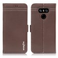 thumbnail image 2 of LG G6 Case, Mignova G6 Wallet Case Genuine Premium Leather Case (Magnetic Closure) (Card Holder) with Stand Flip for LG G6 2017 Release (Dark Brown), 2 of 6