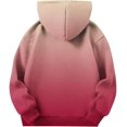 thumbnail image 5 of YunPes Trendy Oversized Hoodies for Girls Gradient Long Sleeve Hooded Sweatshirts with Pockets Teen Daily Athletic Pullover, 5 of 8