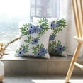 thumbnail image 6 of LALILO Throw Pillow Covers Four Blue And White Floral Anniversary Cushion Cover 18" x 18", 2951 Pack, 6 of 6
