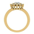 thumbnail image 4 of Halo Engagement Ring Classic Style Floral Halo Shared Prong Setting 14K Gold 1.30 CT TW, 4 of 6