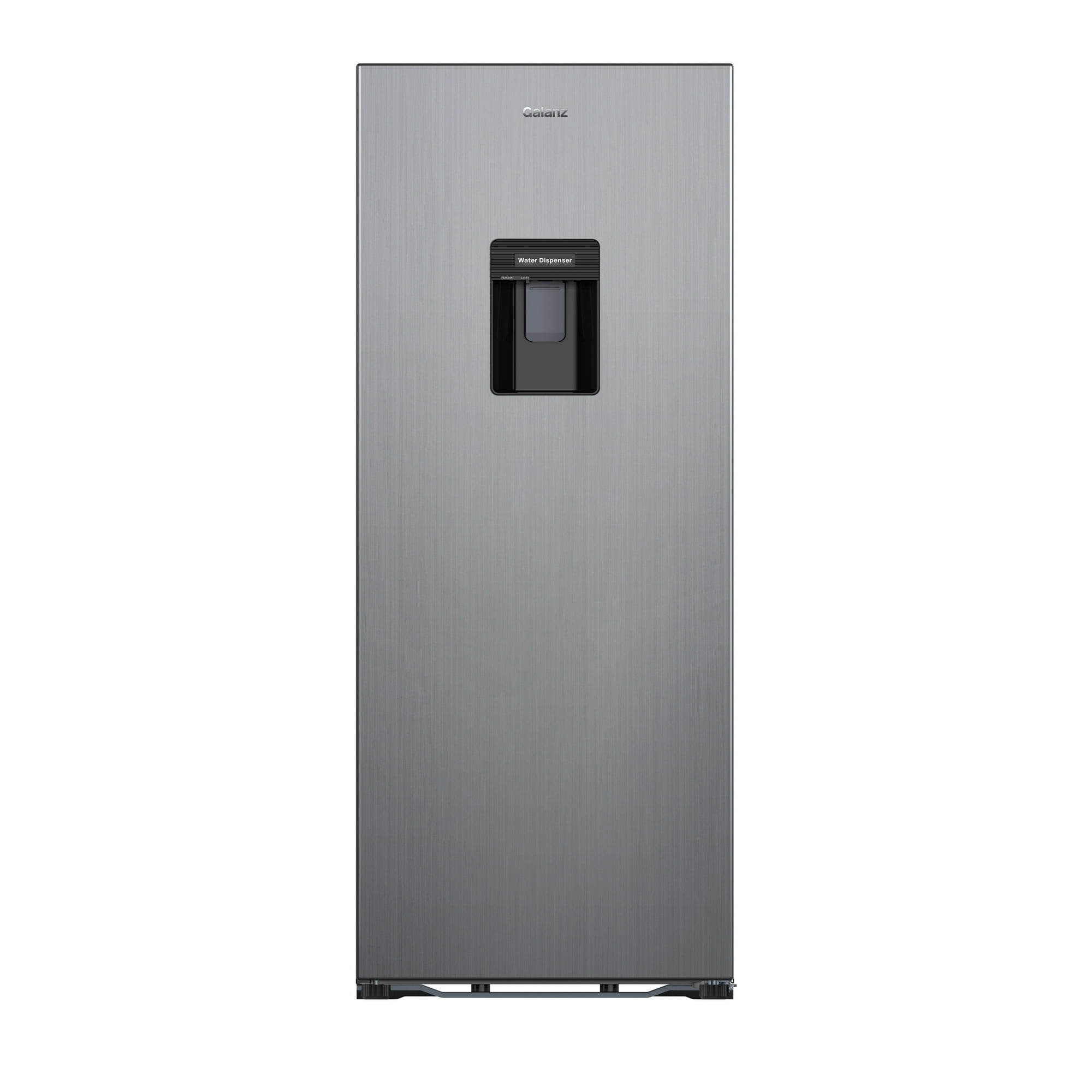 Galanz 6.5 Cu Ft Compact Refrigerator with Water Dispenser – Single Door Mini Fridge, Stainless Steel Look, ENERGY STAR