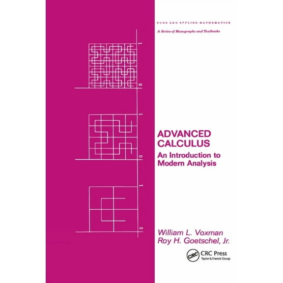 Chapman & Hall/CRC Pure and Applied Math Advanced Calculus: An Introduction to Modern Analysis, (Hardcover)
