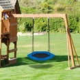 thumbnail image 4 of Gymax Portable Hexagon Tree Swing Kids Play Set 37'' w/ Adjustable Height Blue, 4 of 10