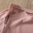 thumbnail image 3 of Newborn Infant Baby Boys Girls Romper With Zipper Ribbed Jumpsuit Kids Pajamas Clothes, 3 of 6