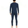 thumbnail image 6 of American Trends Soft Mens Long Johns Thermal Underwear Two Piece Thermal Underwear Set for Men Navy M, 6 of 6