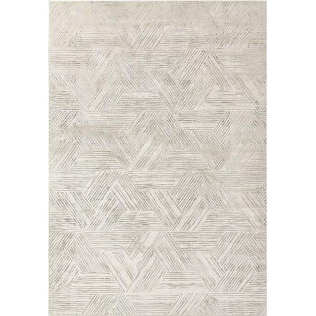 Dynamic Rugs QU4627041100 3 ft. 11 in. x 5 ft. 7 in. Quartz 27041 Rectangle Transitional Area Rug - 100 Ivory