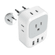 thumbnail image 1 of Europeo Adaptador De Corriente 4 Enchufes 1 Tipo C Y 2 Usb, 1 of 1