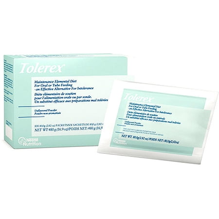 Tolerex Nutritionally complete and truly elemental formula, 6 X 2.82-Ounce Packets