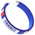 thumbnail image 1 of WHAMVOX Decorative Blue Webbing Wristband for Soccer Match Fans with Flag Pattern, 1 of 8