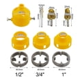 thumbnail image 2 of PVC Pipe Threader Kit with 1/2In 3/4 In 1 Inch Dies Pipe Threader Pipe Round Die, 2 of 9