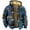 #001 Blue, variant on Heavy Thick Flannel Plaid Jacket Sherpa Fleece Lined Hoodies for Men Zip Up Winter Warm Coat Buffalo Zipper Sweatshirt Dark Green 6XL