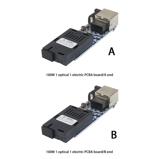 Maoww Fibre Optique Convertisseur Ethernet Commutateur Unique Mode Affaires Hôtel Réseau Conversion de Remplacement Adaptateur Pièce de Rechange B Port