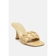 thumbnail image 2 of Woven Strap Spool Heel Sandals, 2 of 11