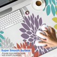 thumbnail image 2 of Long Mouse Pads for Desk,Yellow Floral and Petal Pattern Desk Mats on Top Of Desks, Desk Mouse Pad Extra Large with 3mm Non-Slip Base and Stitched Edge for Gaming,Office,Work,Home 47.3"x23.6", 2 of 6