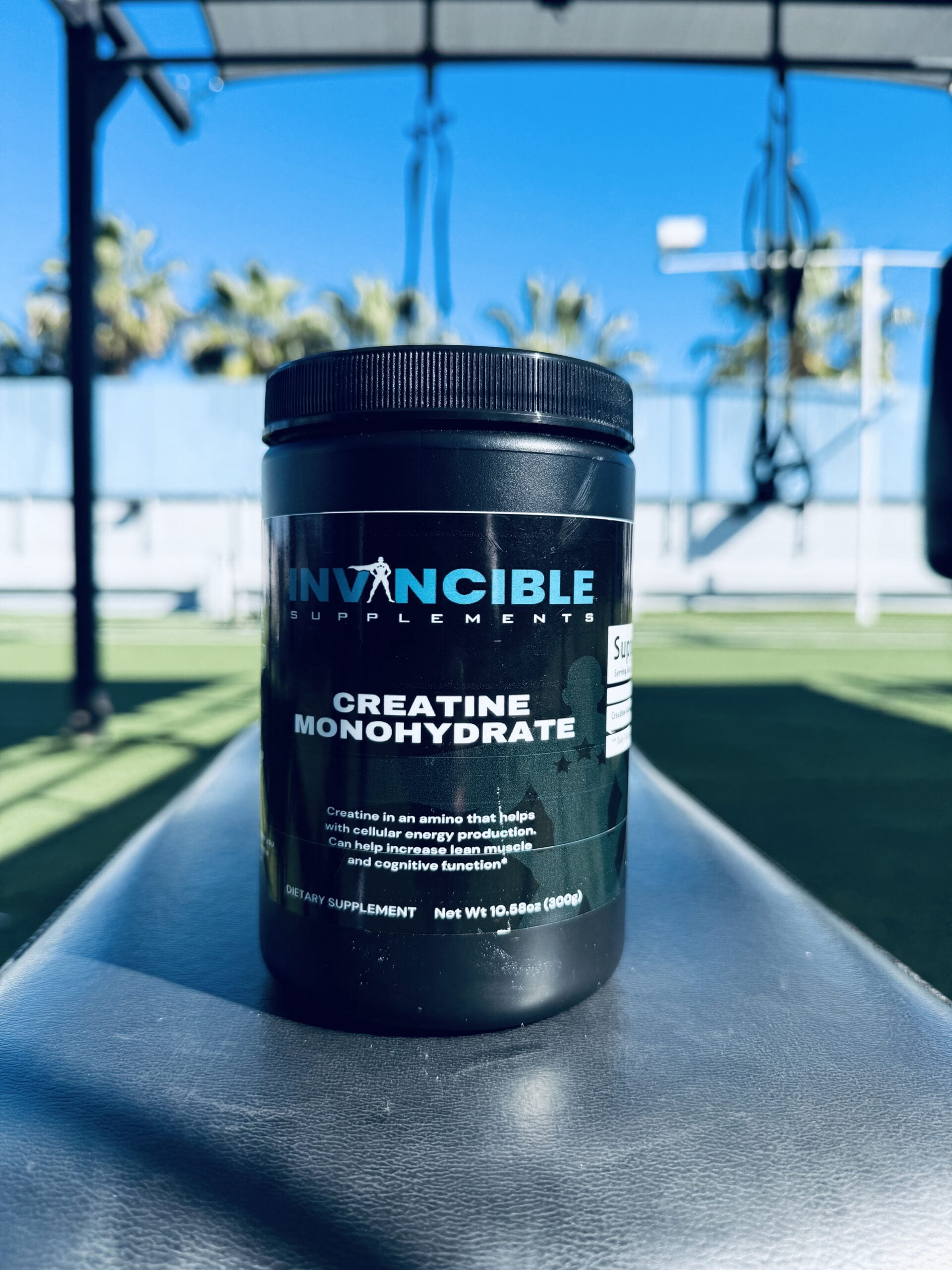 Invincible Supplements Pure Creatine Monohydrate Powder Supplement- 2 Month Supply