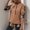 Coffee, variant on Womens Patchwork Hoodies Buffalo Plaid Sweatshirts Casual Side Splits Hooded Long Sleeve Drawstring Pullover Tops Fashion Fake Two Pieces