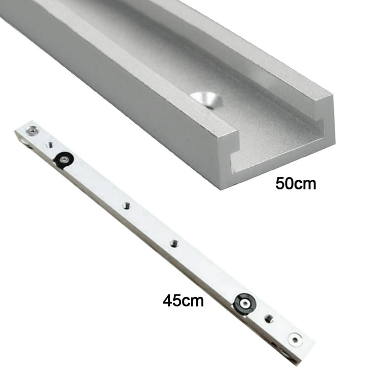 30/40/50/60cm Woodworking Aluminum T-track Slot Slider Bar Table Saw Miter  Jig