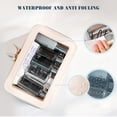 thumbnail image 2 of Transparent Women's Toiletry Bag Business Travel Waterproof Storage Large Capacity Handheld PU Double Layer Cosmetic Bag, 2 of 6