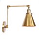 thumbnail image 3 of Industrial Wall Sconce Light Brass Cone Shade Wall Light with Adjustable Arm for Indoor Home Bar Warehouse Hallway-haoyi, 3 of 5