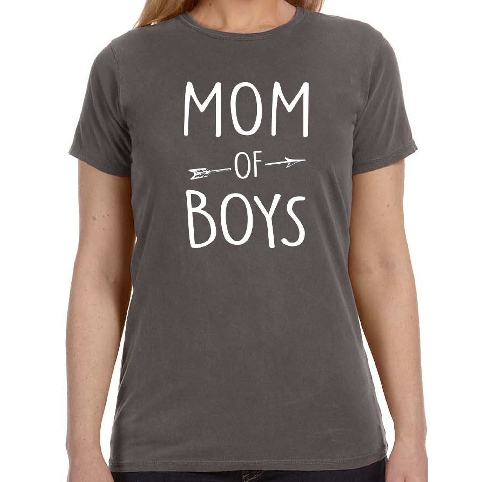 Mom of Boys Outnumbered By Sons Multitasking Motherhood Energy Management T-Shirt