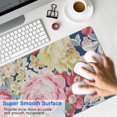 thumbnail image 4 of Long Mouse Pads for Desk,Pioneer Flower Floral Print Pattern Desk Mats on Top Of Desks, Desk Mouse Pad Extra Large with 3mm Non-Slip Base and Stitched Edge for Gaming,Office,Work,Home 31.5"x11.8", 4 of 6