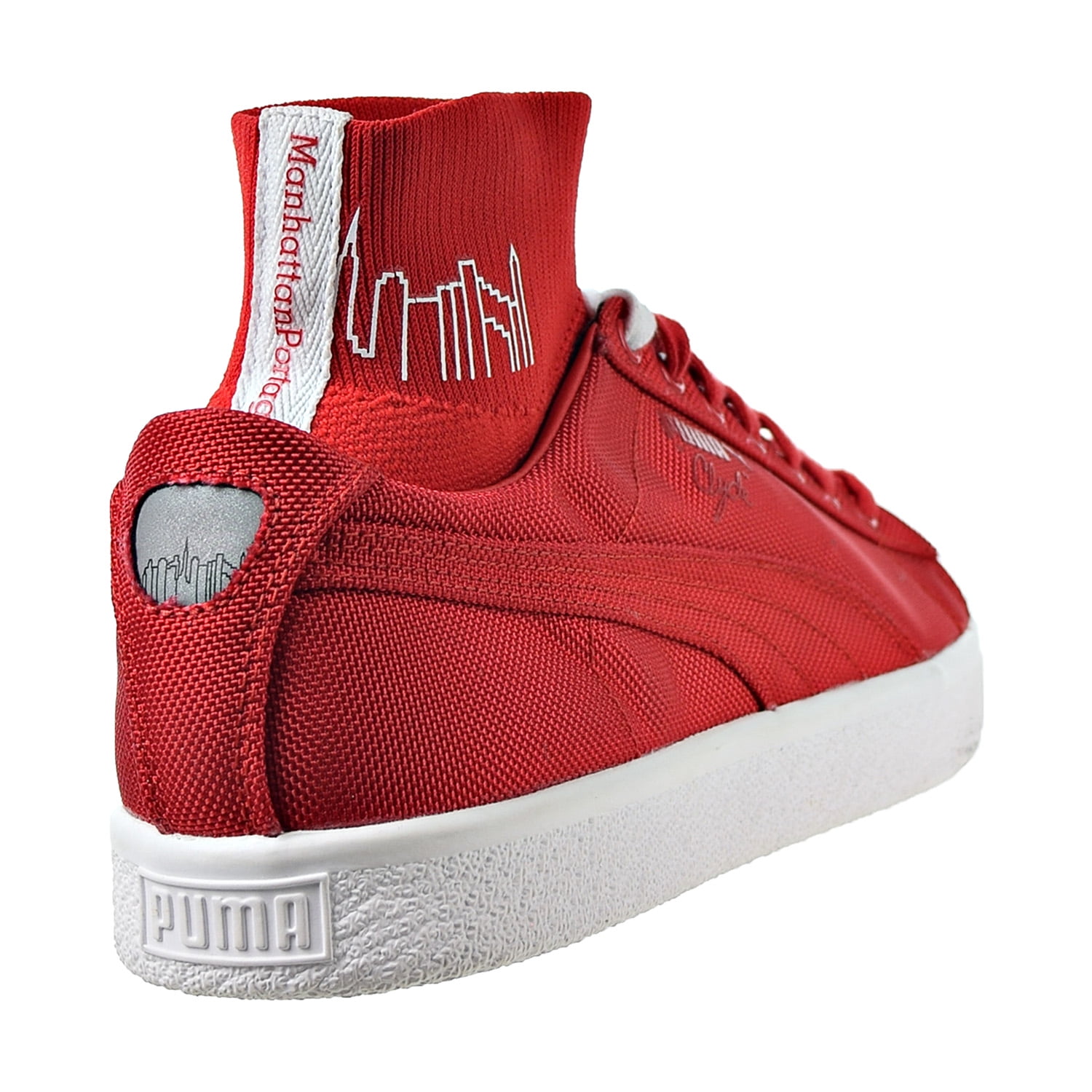 Puma Manhattan Sock Men's Casual Sneakers High Risk Red - Walmart.com