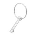 thumbnail image 6 of BESTONZON Plated Silver Heavy Duty Trailer Pin with Ring and Spring Loaded Latch for Rv and Farm Use, 6 of 8