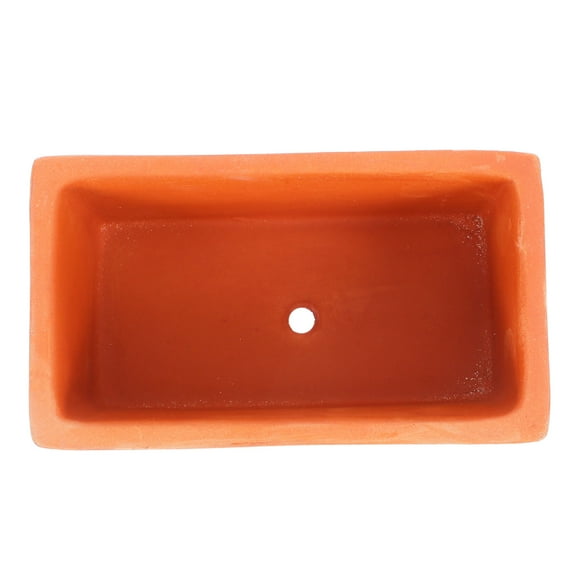 OUNONA  Terracotta Flower Pot Modern Garden Decor Bonsai Planter