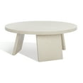 thumbnail image 5 of Safavieh Durable Round Wood Coffee Table, White Wash, 5 of 11