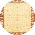 thumbnail image 1 of Ahgly Company Indoor Round Abstract Sun Yellow Abstract Area Rugs, 8' Round, 1 of 6