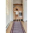 thumbnail image 2 of Gloria - Washable Rug Runner Low Profile Bordered Rubber Backed Runners Anti Slip Backing Rugs for Living Room Light Weight Foldable Area Carpet, 2 of 10