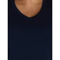 thumbnail image 4 of Terra & Sky Women’s Plus Size V-Neck Tee with Short Sleeves, Sizes 0X-4X, 4 of 5