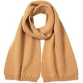 thumbnail image 2 of GHSDFBB Solid Winter Scarf for Girls Women Cold Weather Fashionable Knit Scarves, 2 of 7