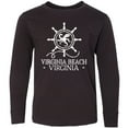 thumbnail image 3 of Inktastic Virginia Beach VA Nautical Long Sleeve Youth T-Shirt, 3 of 5