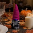 thumbnail image 6 of Halloween Witch Gnomes Plush Decor,Halloween Bat Wing Gnome Decorations, Handmade Knit Witch Swedish Tomte Gnome Nisse Scandinavian Ornaments Gnomes Figurine Tabletop Decor, 6 of 7