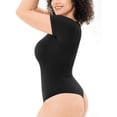 thumbnail image 3 of Women's Bodysuits Sexy Tummy Control Tops Short Sleeve Shapewear Bodysuits, 3 of 6
